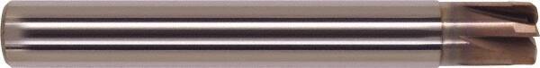 Millstar - 5/16", 6 Flute, Single End, Solid Carbide, 0.036" Corner Radius End Mill - 3" OAL, Right Hand Flute, 5/32" LOC, Right Hand Cut - All Tool & Supply