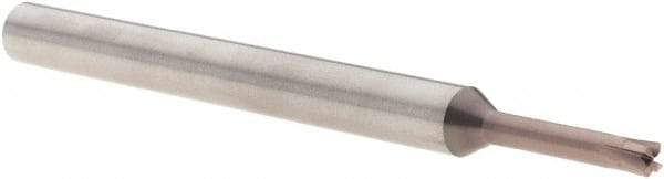 Millstar - 1/8", 4 Flute, Single End, Solid Carbide, 0.015" Corner Radius End Mill - 3" OAL, Right Hand Flute, 3/32" LOC, Right Hand Cut - All Tool & Supply