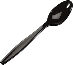 Dixie - Plastic Cutlery, Heavyweight Teaspoons - Black - All Tool & Supply