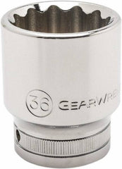 GearWrench - 3/4" Drive, Standard Hand Socket - 12 Points, 2.05" OAL, Alloy Steel, Chrome Finish - All Tool & Supply