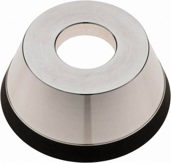 Tru-Maxx - 95mm Diam, 1-1/4" Hole Size, 1" Overall Thickness, 180 Grit, Type 11V9, Tool & Cutter Grinding Wheel - Very Fine Grade, Diamond - All Tool & Supply