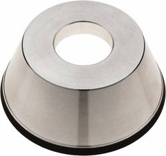 Tru-Maxx - 95mm Diam, 1-1/4" Hole Size, 1" Overall Thickness, 100 Grit, Type 11V9, Tool & Cutter Grinding Wheel - Fine Grade, CBN - All Tool & Supply