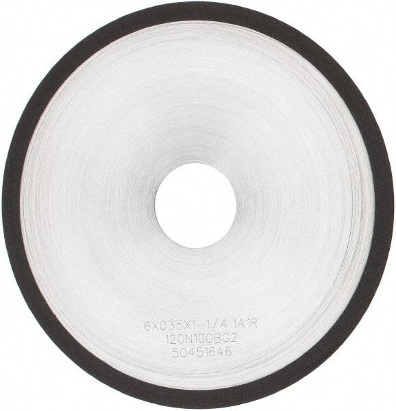 Tru-Maxx - 6" 120 Grit Diamond Cutoff Wheel - 0.035" Thick, 1-1/4" Arbor, Use with Angle Grinders - All Tool & Supply