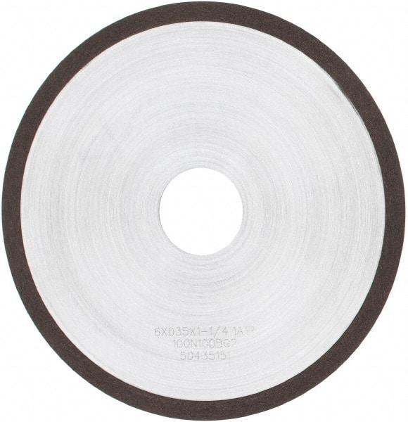 Tru-Maxx - 6" 100 Grit Diamond Cutoff Wheel - 0.035" Thick, 1-1/4" Arbor, Use with Angle Grinders - All Tool & Supply