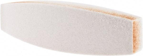 Tru-Maxx - 60 Grit Aluminum Oxide Boat (Shape) Polishing Stone - Medium Grade, 2-1/2" Wide x 9" Long x 1-1/2" Thick - All Tool & Supply