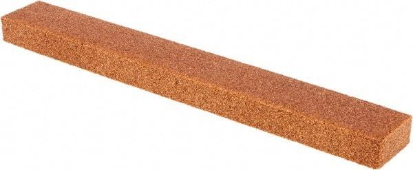 Tru-Maxx - 80 Grit Aluminum Oxide Rectangular Roughing Stone - Medium Grade, 1" Wide x 8" Long x 1/2" Thick - All Tool & Supply