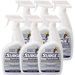 Surge Industrial - 32 fl oz Liquid Stainless Steel Cleaner - Unscented, Spray Bottle Container - All Tool & Supply