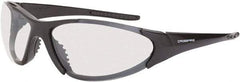 CrossFire - Indoor/Outdoor Lenses, Framed Safety Glasses - Scratch Resistant, Black Frame, Size Universal, Wrap Around - All Tool & Supply