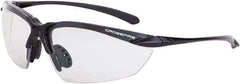 CrossFire - Indoor/Outdoor Lenses, Framed Safety Glasses - Scratch Resistant, Gray Frame, Size Universal, Wrap Around - All Tool & Supply