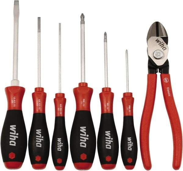 Wiha - 7 Piece Cutting Plier Set - Comes in Clamshell - All Tool & Supply