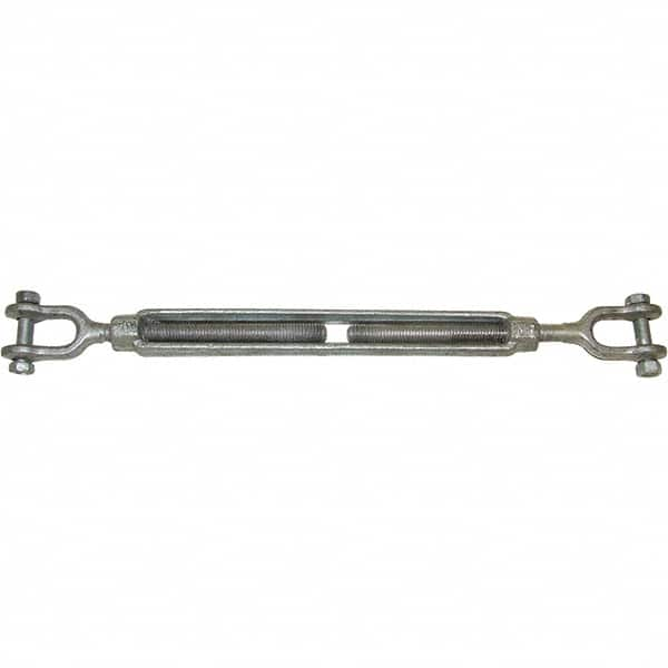 CM - 15,200 Lb Load Limit, 1-1/4" Thread Diam, 12" Take Up, Forged Steel Turnbuckle Body Turnbuckle - All Tool & Supply