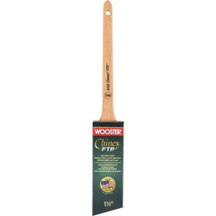 Wooster Brush - 1-1/2" Angled Synthetic Angular Brush - 2-3/16" Bristle Length, 7-1/8" Maple Handle - All Tool & Supply