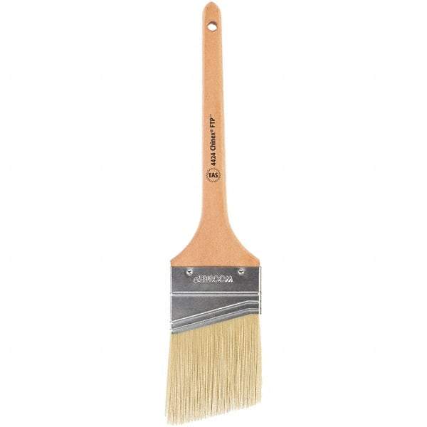 Wooster Brush - 1" Flat Polyester Varnish Brush - 2-3/16" Bristle Length, 4-13/16" Wood Handle - All Tool & Supply