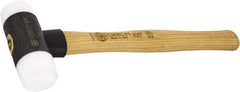 Osca - 24 oz Head 2" Face Diam Iron Soft Face Dead Blow Hammer with Tips - 12-39/64" OAL, Hickory Handle - All Tool & Supply