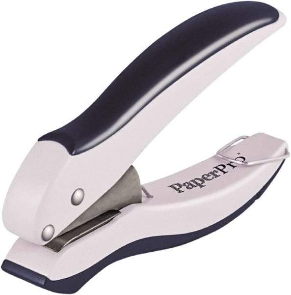 PaperPro - Paper Punches Type: 10 Sheet Manual One Hole Punch Color: Gray - All Tool & Supply