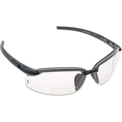 CrossFire - +1.5, Clear Lenses, Scratch Resistant, Frameless Magnifying Safety Glasses - UV Protection - All Tool & Supply