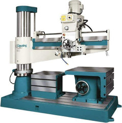 Clausing - 63" Swing, Geared Head Radial Arm Drill Press - 12 Speed, 5 hp, Three Phase - All Tool & Supply