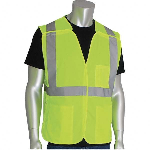 PIP - Size M Yellow Mesh Breakaway High Visibility Vest - Exact Industrial Supply