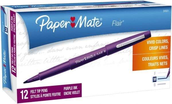 Paper Mate - Felt Tip Porous Point Pen - Purple - All Tool & Supply