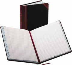 Boorum & Pease - 300 Sheet, 7-5/8 x 9-5/8", Record/Account Book - Black & Red - All Tool & Supply