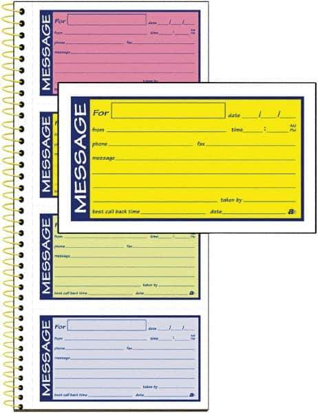 AT-A-GLANCE - 200 Sheet, 5-1/4 x 11", Call Book - Lime - All Tool & Supply