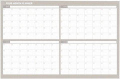 MasterVision - 36 x 48", Wall Calendar - White - All Tool & Supply