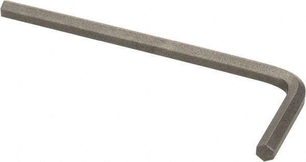 Paramount - 1/8" Hex, Short Arm, Hex Key - 2-19/64" OAL, Inch System of Measurement - All Tool & Supply