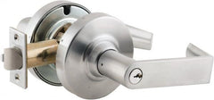 Schlage - Entrance Lever Lockset for 1-3/8 to 1-7/8" Thick Doors - Exact Industrial Supply