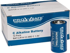 PRO-SAFE - Size C, Alkaline, Standard Battery - 1.5 Volts, Flat Terminal, LR14 - All Tool & Supply