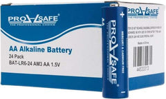 PRO-SAFE - Size AA, Alkaline, Standard Battery - 1.5 Volts, Flat Terminal, LR6 - All Tool & Supply