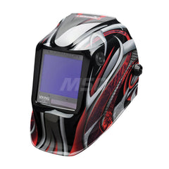 Welding Helmet: Gray, Nylon, Shade 5 to 13, Ratchet Adjustment