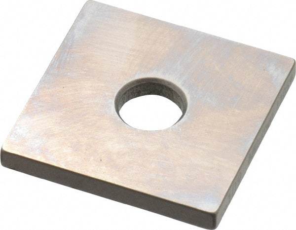 Mitutoyo - 0.109" Square Steel Gage Block - Accuracy Grade 0, Includes Certificate of Inspection - All Tool & Supply