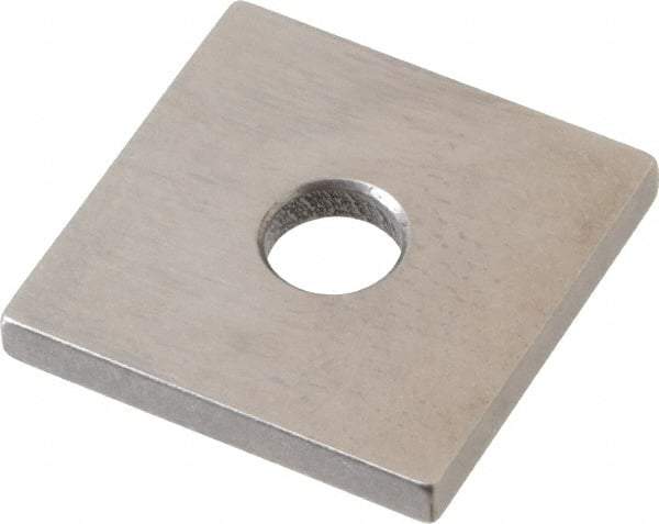 Mitutoyo - 0.118" Square Steel Gage Block - Accuracy Grade 0, Includes Certificate of Inspection - All Tool & Supply