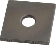 Mitutoyo - 0.1008" Square Steel Gage Block - Accuracy Grade 0, Includes Certificate of Inspection - All Tool & Supply