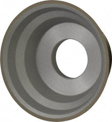 Norton - 3-3/4" Diam, 1-1/4" Hole Size, 1-1/2" Overall Thickness, 320 Grit, Type 11 Tool & Cutter Grinding Wheel - Extra Fine Grade, Diamond, R Hardness, Resinoid Bond - All Tool & Supply