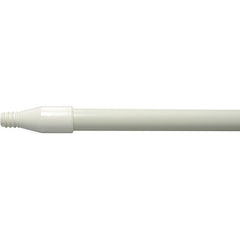 60″ Fiberglass Handle, Threaded, 1″ Diameter, White, Food Service - All Tool & Supply