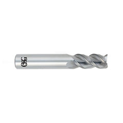 3/16″ Dia. × 3/16″ Shank × 5/8″ DOC × 2″ OAL, Carbide, Bright, 3 Flute, Square, Solid End Mill - All Tool & Supply