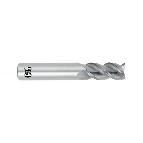 ‎1-1/2 mm Dia. × 3 mm Shank × 5 mm DOC × 39 mm OAL, Carbide, Bright, 3 Flute, Square, Solid End Mill - All Tool & Supply