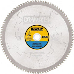 DeWALT - 14" Diam, 1" Arbor Hole Diam, 90 Tooth Wet & Dry Cut Saw Blade - Carbide-Tipped, Standard Round Arbor - All Tool & Supply