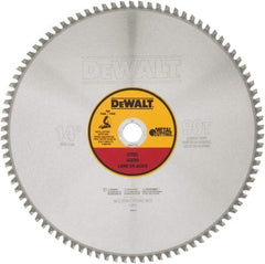 DeWALT - 14" Diam, 1" Arbor Hole Diam, 90 Tooth Wet & Dry Cut Saw Blade - Carbide-Tipped, Standard Round Arbor - All Tool & Supply