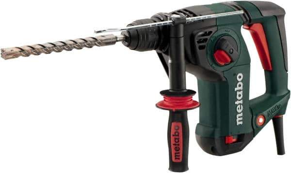 Metabo - 120 Volt 1-1/4" SDS Plus Chuck Electric Hammer Drill - 0 to 4,470 BPM, 0 to 1,150 RPM, Reversible - All Tool & Supply