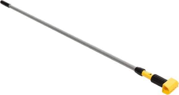 Rubbermaid - 60" Standard Aluminum Clamp Jaw Mop Handle - 5" Mop Head Band, Plastic Connector, Use with Wet Mops - All Tool & Supply