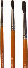 Wooster Brush - #5 Camel Hair Artist's Paint Brush - 3/16" Wide, 39/64" Bristle Length, 5-35/64" Plastic Handle - All Tool & Supply