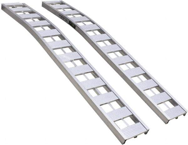 Erickson Manufacturing - 90" Long x 12" Wide, 3,000 Lb Capacity, Arched Truck Ramp - Aluminum, For All Vehicles - All Tool & Supply