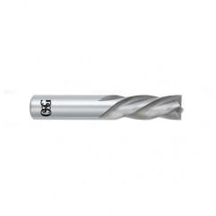 1 Dia. x 4 Overall Length 4-Flute Square End Solid Carbide SE End Mill-Round Shank-Center Cutting-Uncoated - All Tool & Supply