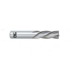 1 Dia. x 4 Overall Length 4-Flute Square End Solid Carbide SE End Mill-Round Shank-Center Cutting-Uncoated - All Tool & Supply