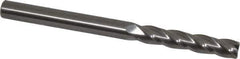 OSG - 8mm, 41mm LOC, 8mm Shank Diam, 100mm OAL, 4 Flute, Solid Carbide Square End Mill - Single End, Uncoated, Spiral Flute, 30° Helix, Centercutting, Right Hand Cut, Right Hand Flute, Series 484 - All Tool & Supply