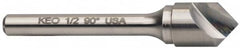 Keo - 1-1/4" Head Diam, 3/4" Shank Diam, 1 Flute 60° Solid Carbide Countersink - All Tool & Supply