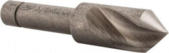 Keo - 3/8" Head Diam, 1/4" Shank Diam, 1 Flute 82° Cobalt Countersink - Bright Finish, 1-3/4" OAL, Single End - All Tool & Supply