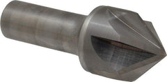 Keo - 1-1/4" Head Diam, 3/4" Shank Diam, 6 Flute 90° Solid Carbide Countersink - Bright Finish, 3-1/4" OAL, Single End - All Tool & Supply